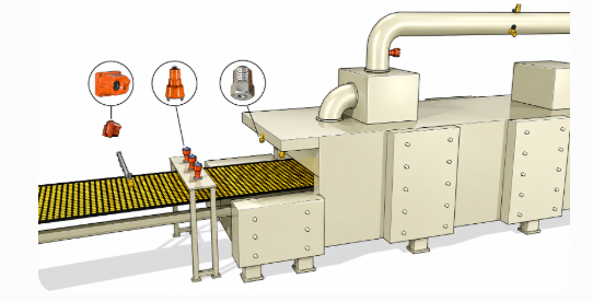 Industrial temperature switch application in automated thermal monitoring