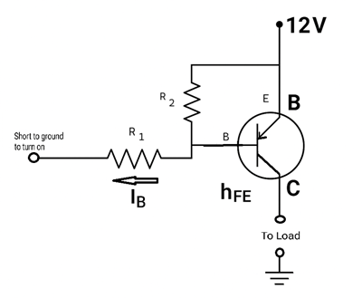 PNP Transistor Switching a Load