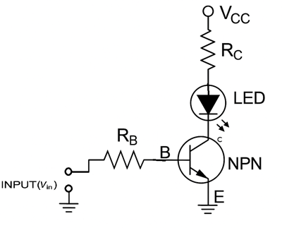 NPN Transistor Circuit Used as a Switch